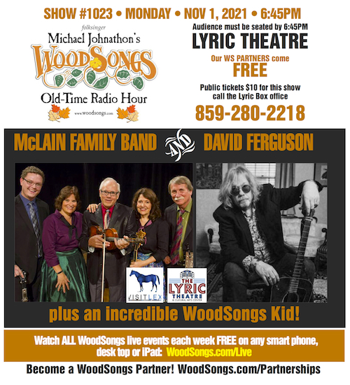 WoodSongs Welcomes David Ferguson, McLain Family Band, Cary Morin, Lillie Lewis and More To The Historic Lyric Theatre In November