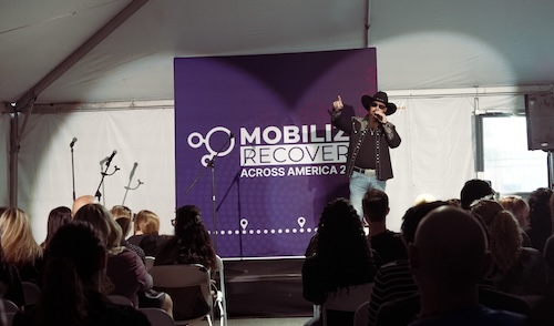 Whey Jennings Shares His Music & Stories During The 2024 Mobilize Recovery Across America Bus Tour, Helping Inspire People’s Own Journey To Recovery