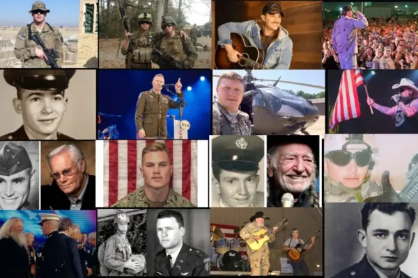Recognizing 20 Country Artists Who Are Military Veterans & Those Who’ve Gone Above & Beyond To Support Our Veterans Community Organizations